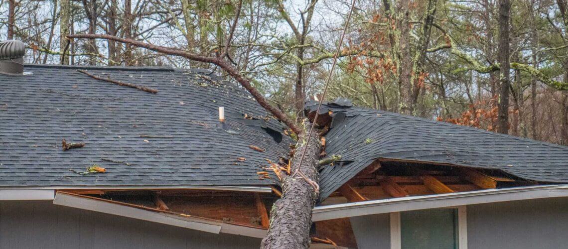 Storm damage restoration