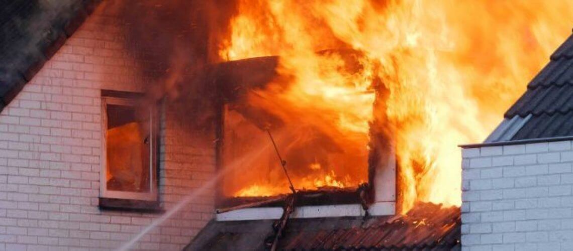 house on fire